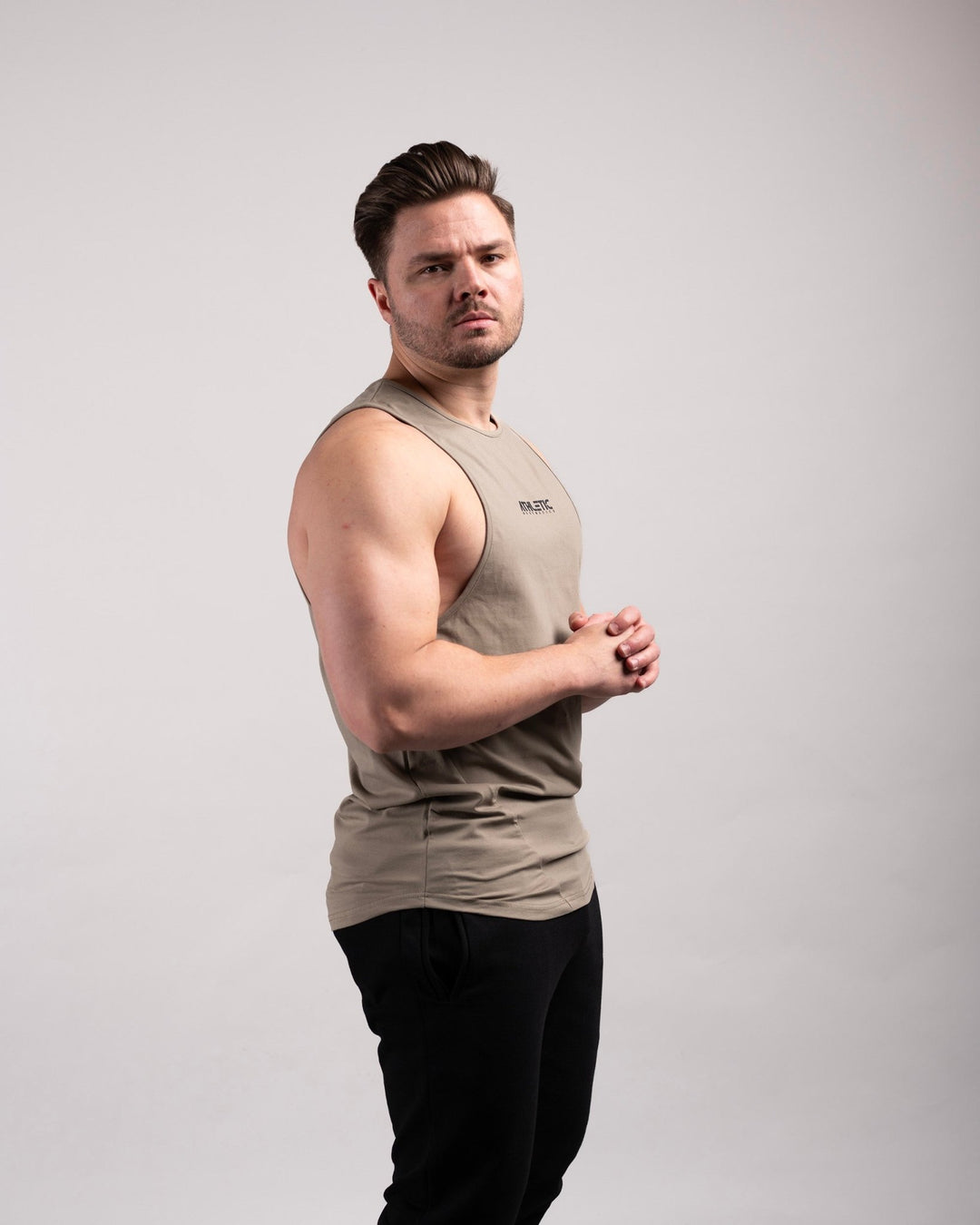 Infinity Sleeveless Shirt (Military) - Athletic Aesthetics