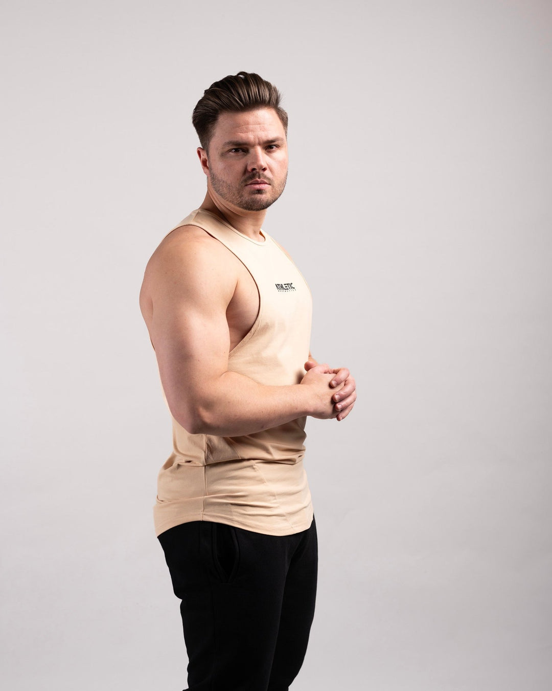 Infinity Sleeveless Shirt (Tan) - Athletic Aesthetics