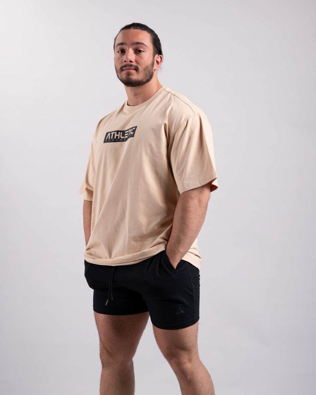 Oversize Shirt (Tan) - Athletic Aesthetics