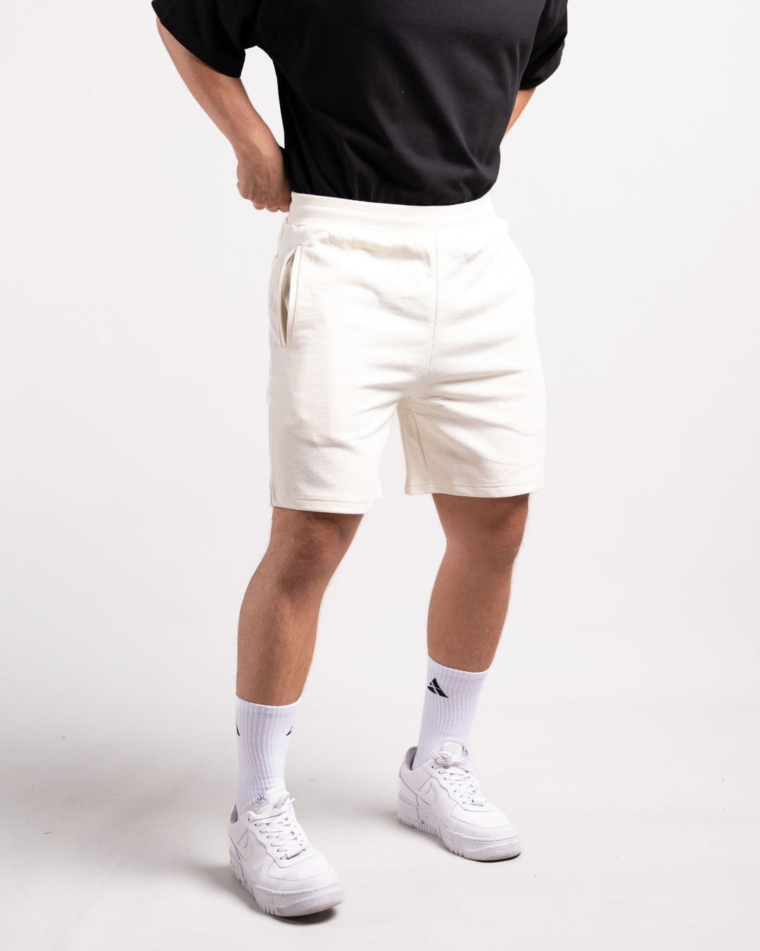 Sweatshorts (Cream) - HQ Basics - Athletic Aesthetics