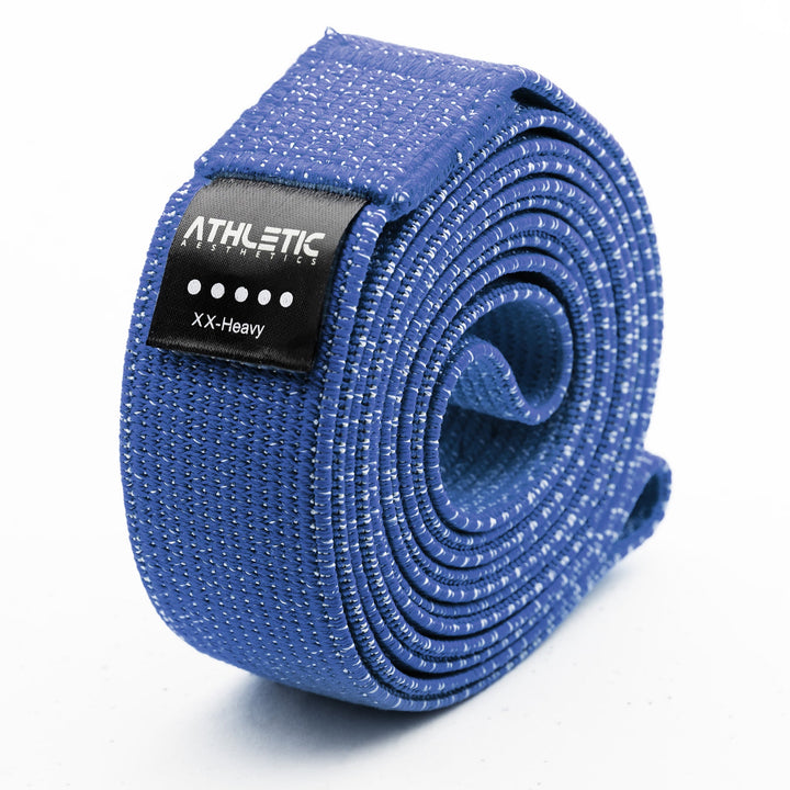 Widerstandsband Textil Blau / Sehr stark (35kg - 60kg) - Athletic Aesthetics