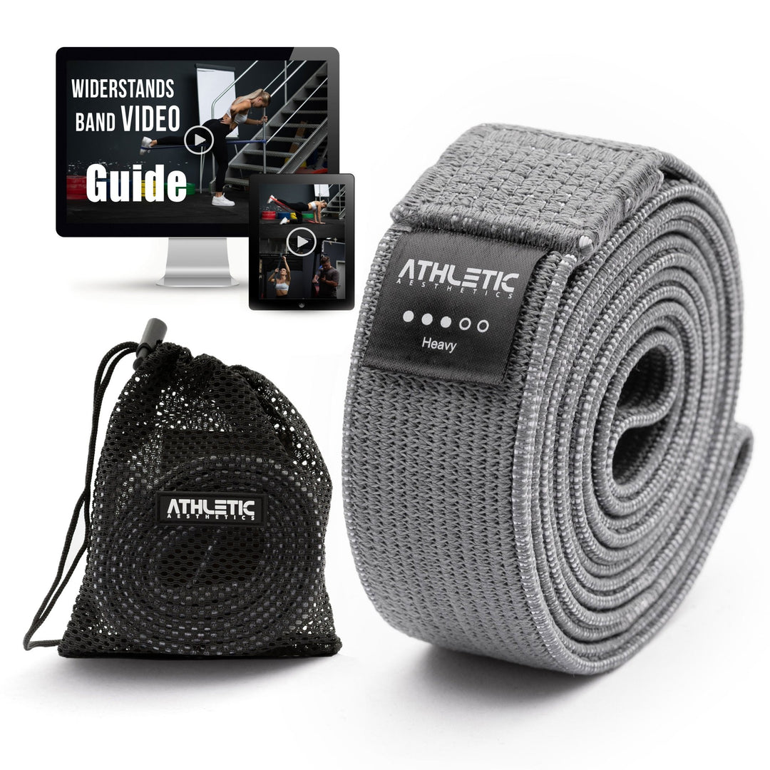 Widerstandsband Textil Grau / Mittel (15kg - 30kg) - Athletic Aesthetics
